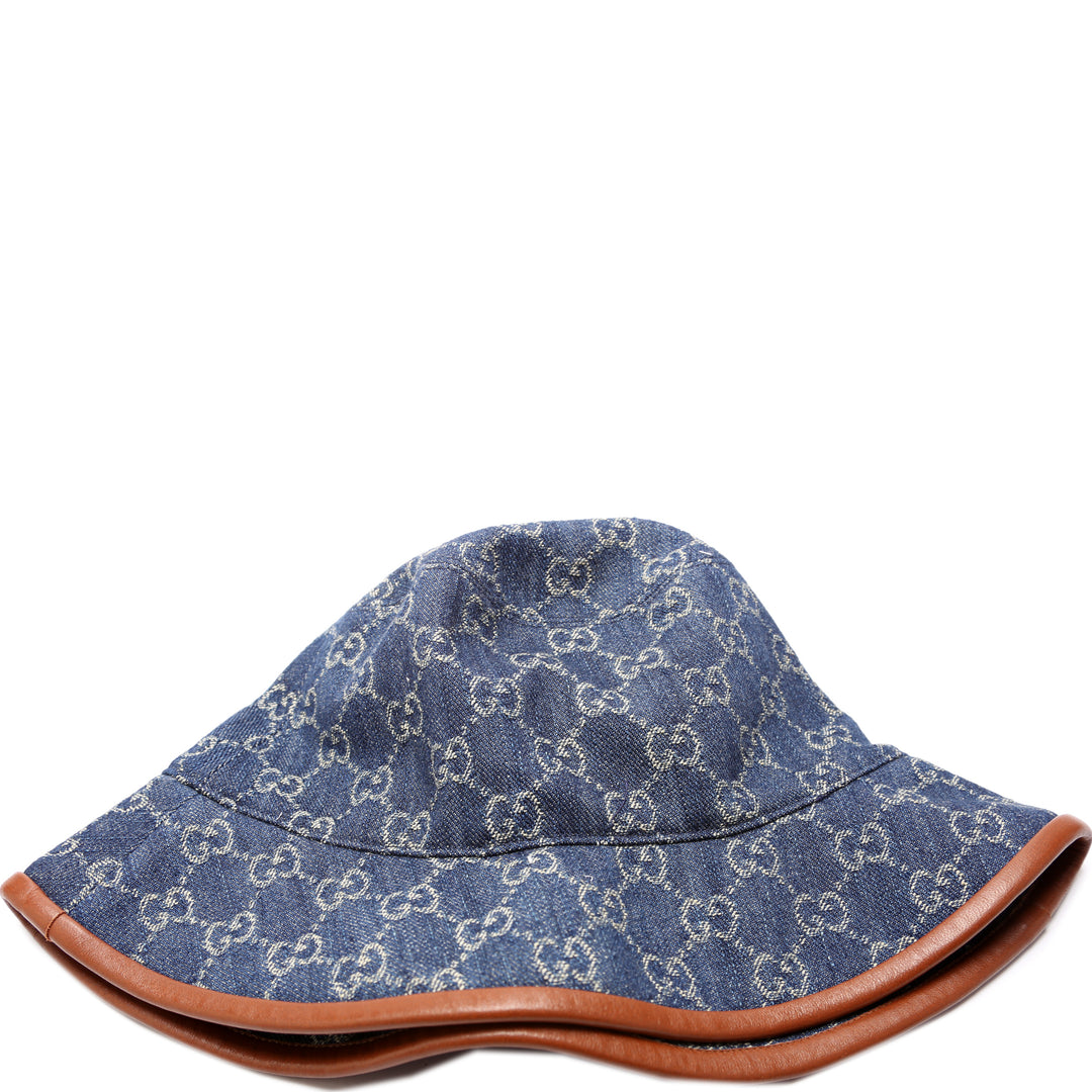 ハット Gucci Embroidered Denim Bucket Hat 17057285877789YI7Q3XKADV64FB85