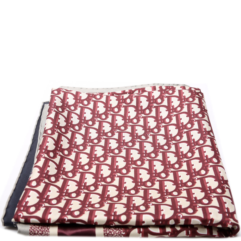Oblique Diortwin 90CM Square Silk Scarf