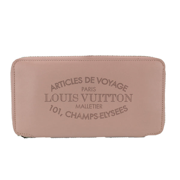 Louis Vuitton Light Blue Leather Articles de Voyage Zippy Wallet
