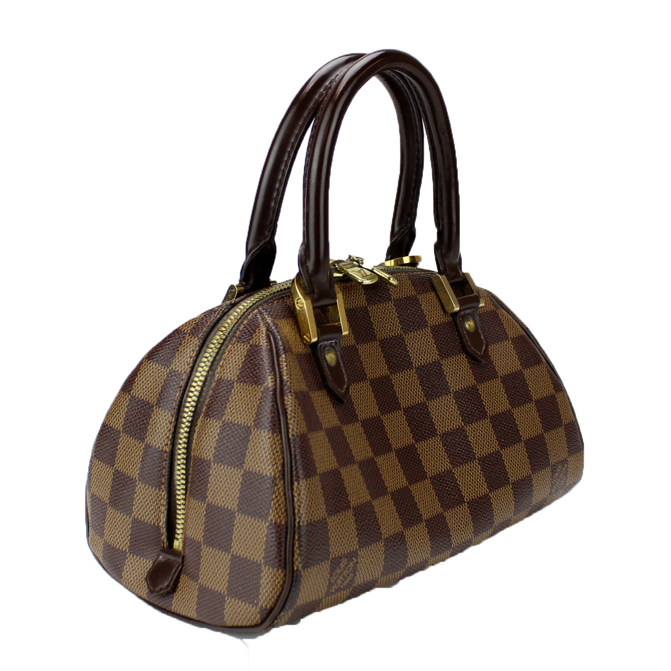 LOUIS VUITTON Ribera Mini Zipped Handbag N41436 Damier Ebene