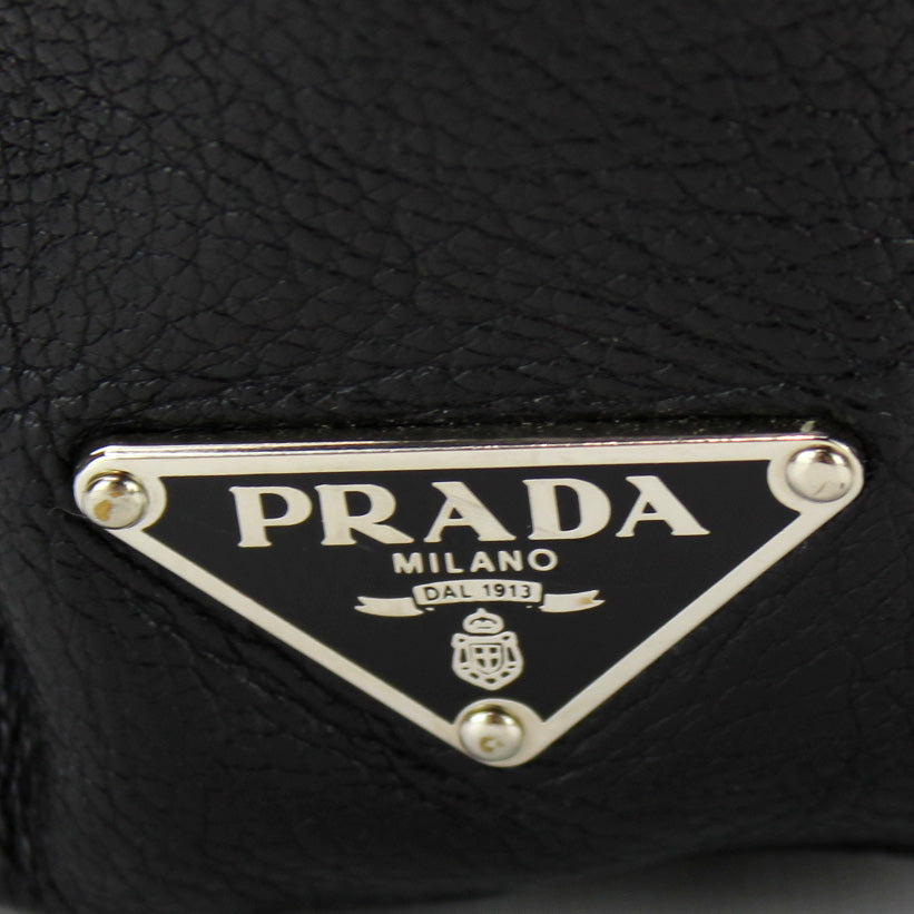 PRADA　BUFALO EASY ハンドルバッグ　ブラック BR1254 Buffalo Easy Satchel