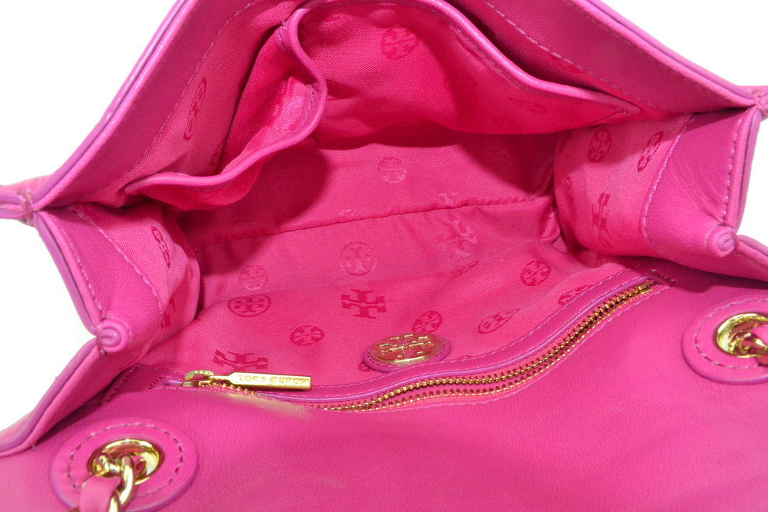 Tory Burch Fuchsia Pink Crossbody To Shoulder Bag