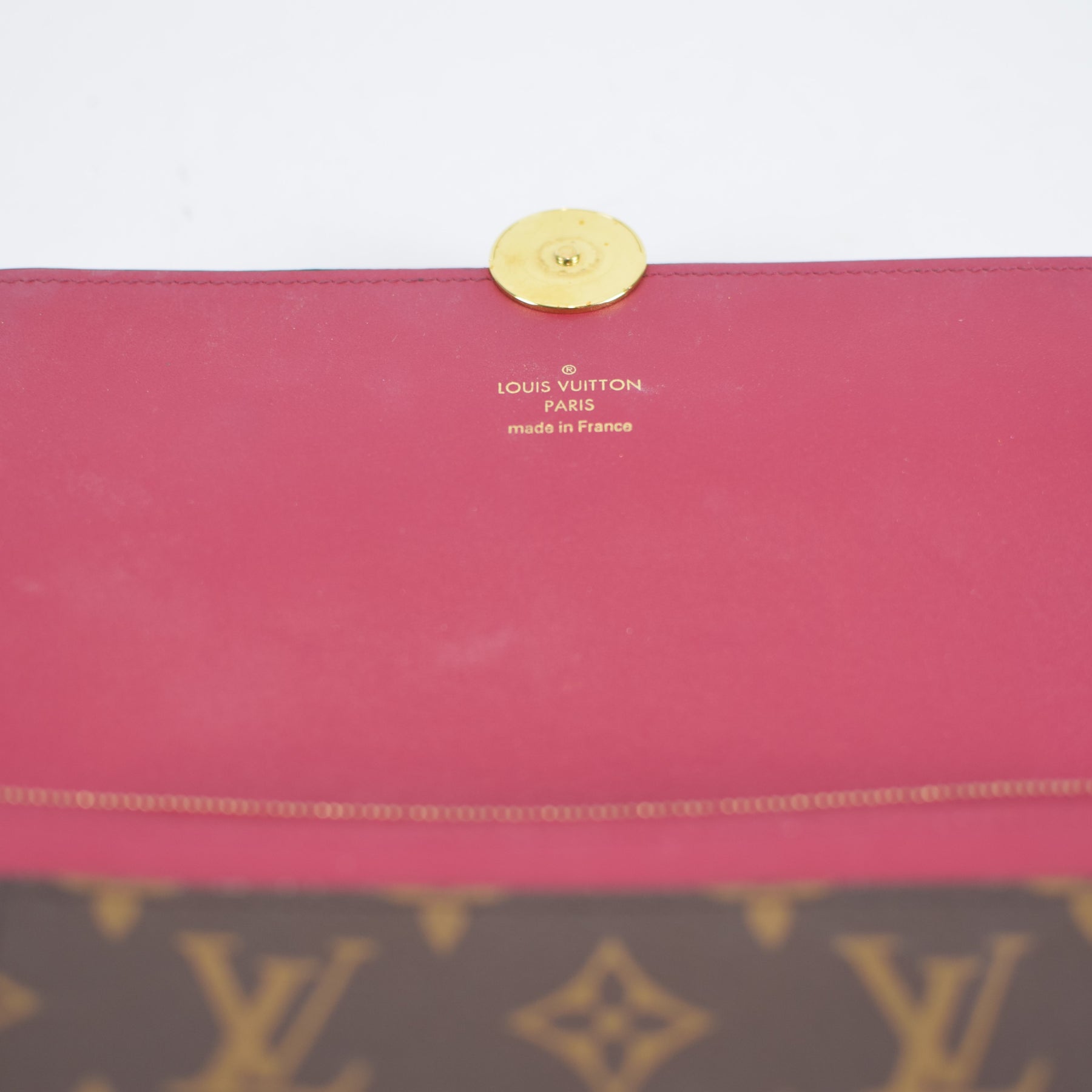 Louis Vuitton Flore Chain Wallet 2021-22FW, Pink