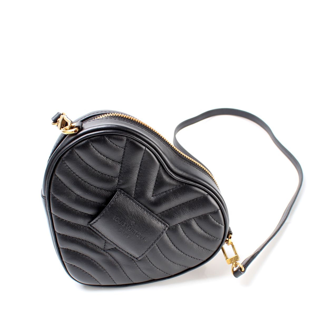 Louis Vuitton Calfskin New Wave Heart Bag Black