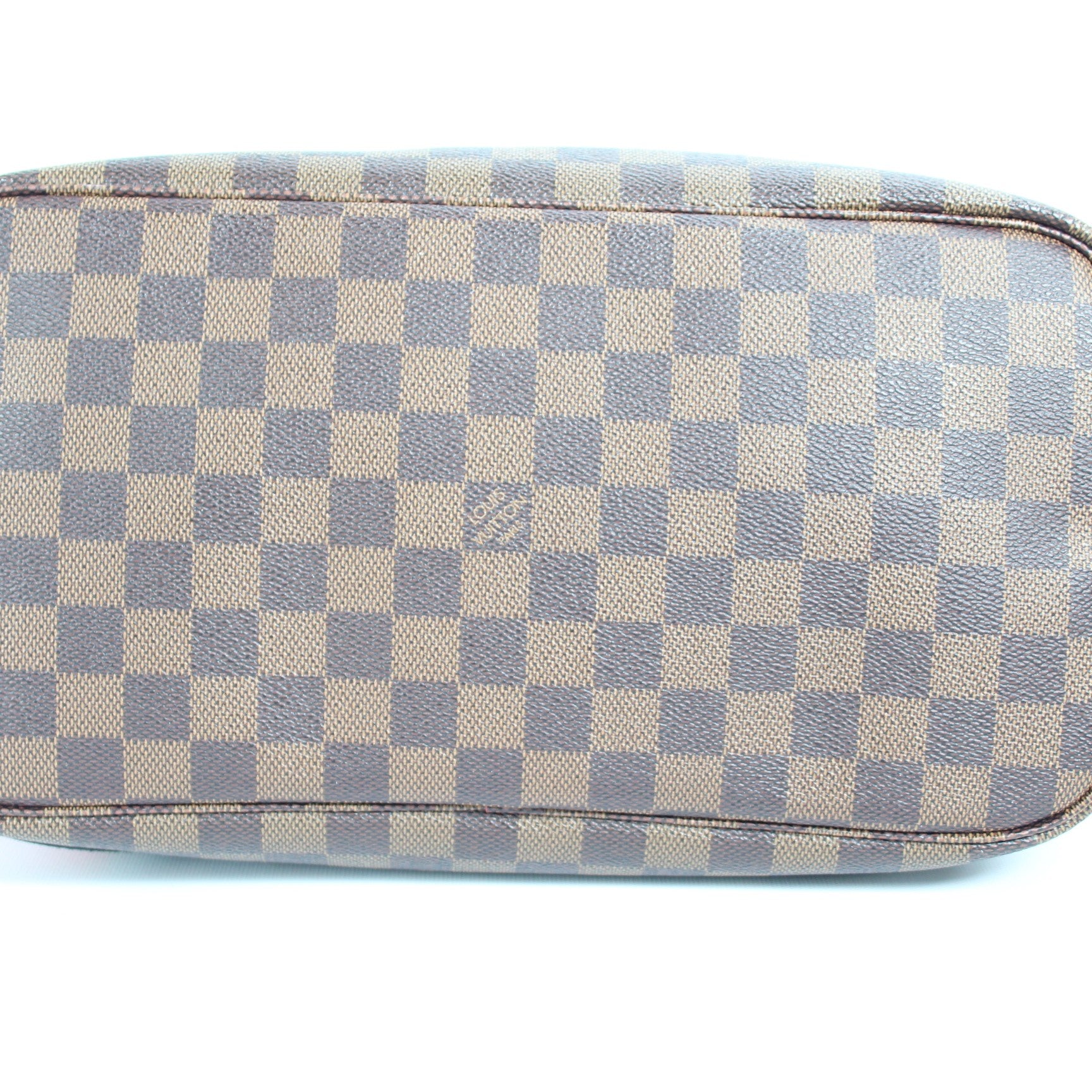 AUTH LOUIS VUITTON PATCHES STORIES LIMITED DAMIER EBENE CANVAS NEVERFULL MM  BAG 
