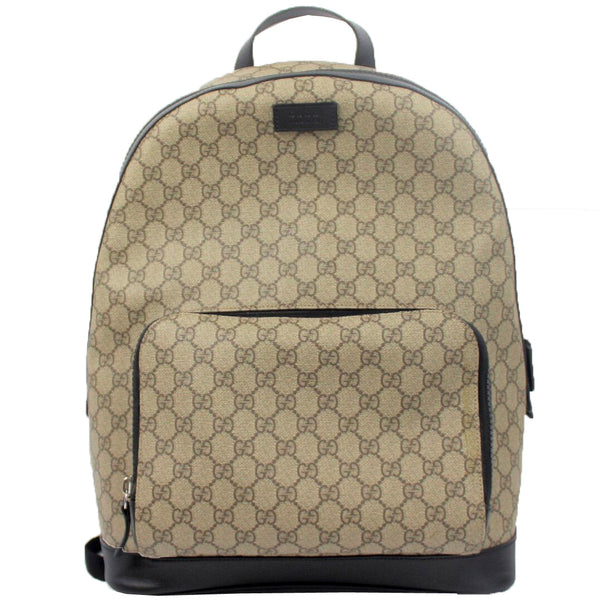 100% Authentic Gucci Backpack Beige/ebony GG Supreme canvas