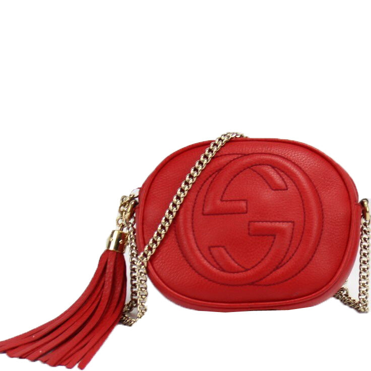 353965 Soho Leather Mini Chain Bag PL1