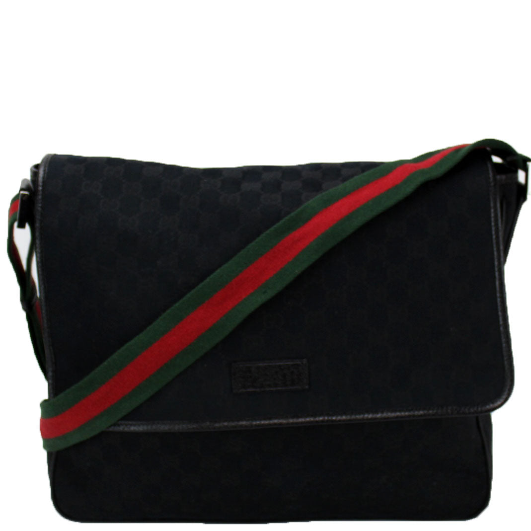 GUCCI ハンドバック 233052 GG Coated Canvas Medium Messenger Flap Bag
