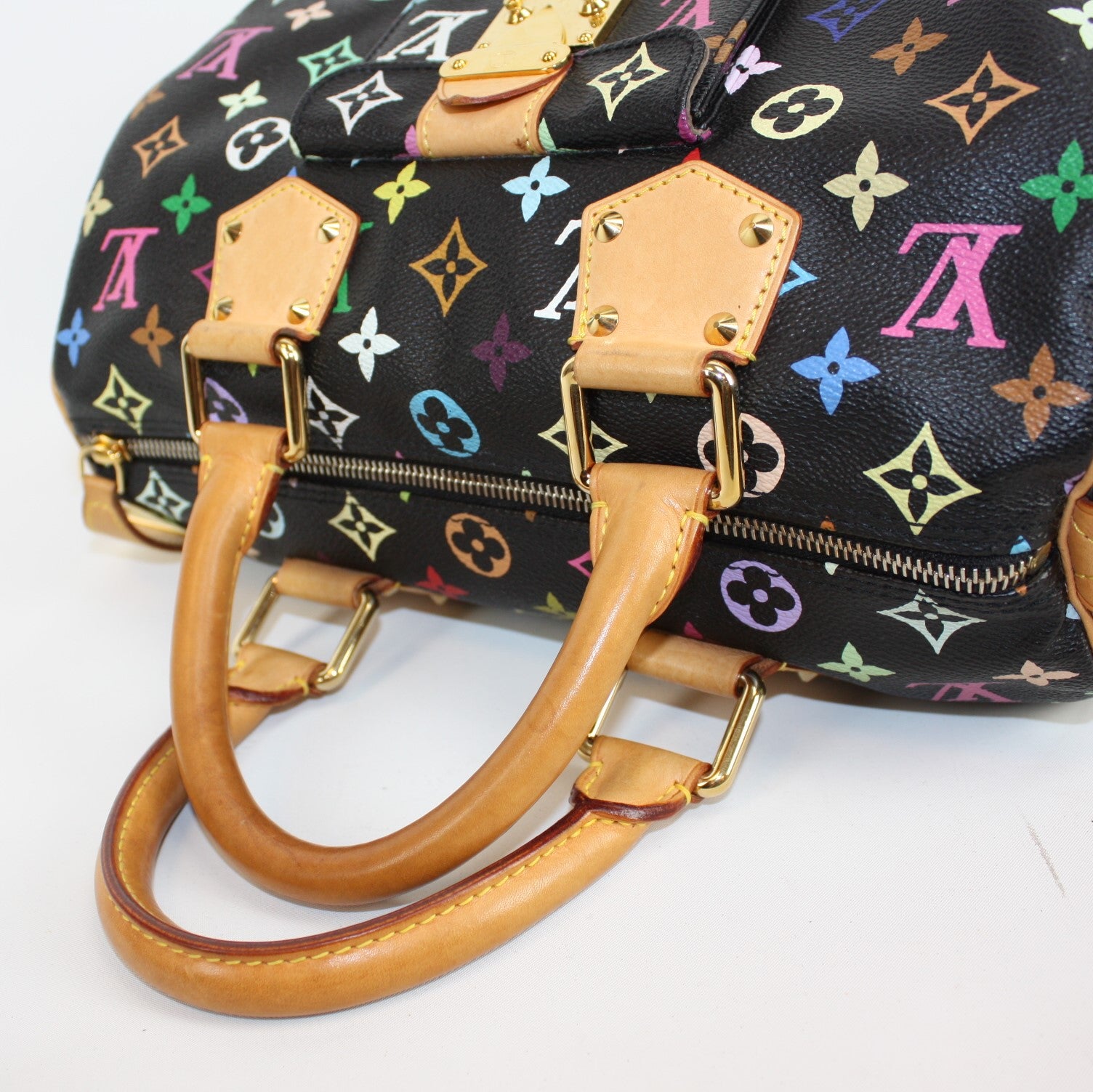 Speedy 30 Monogram Chain Flower – Keeks Designer Handbags