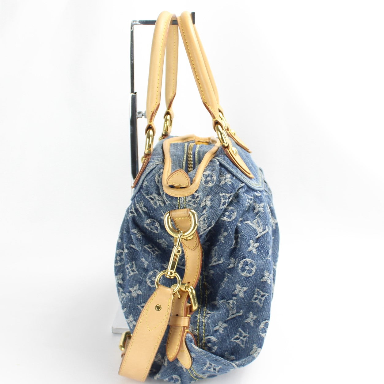Louis Vuitton Neo Cabby Denim MM - Black Hobos, Handbags