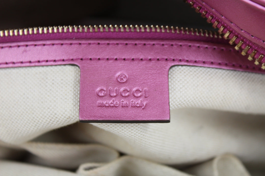 GG Canvas Heart Satchel 269955