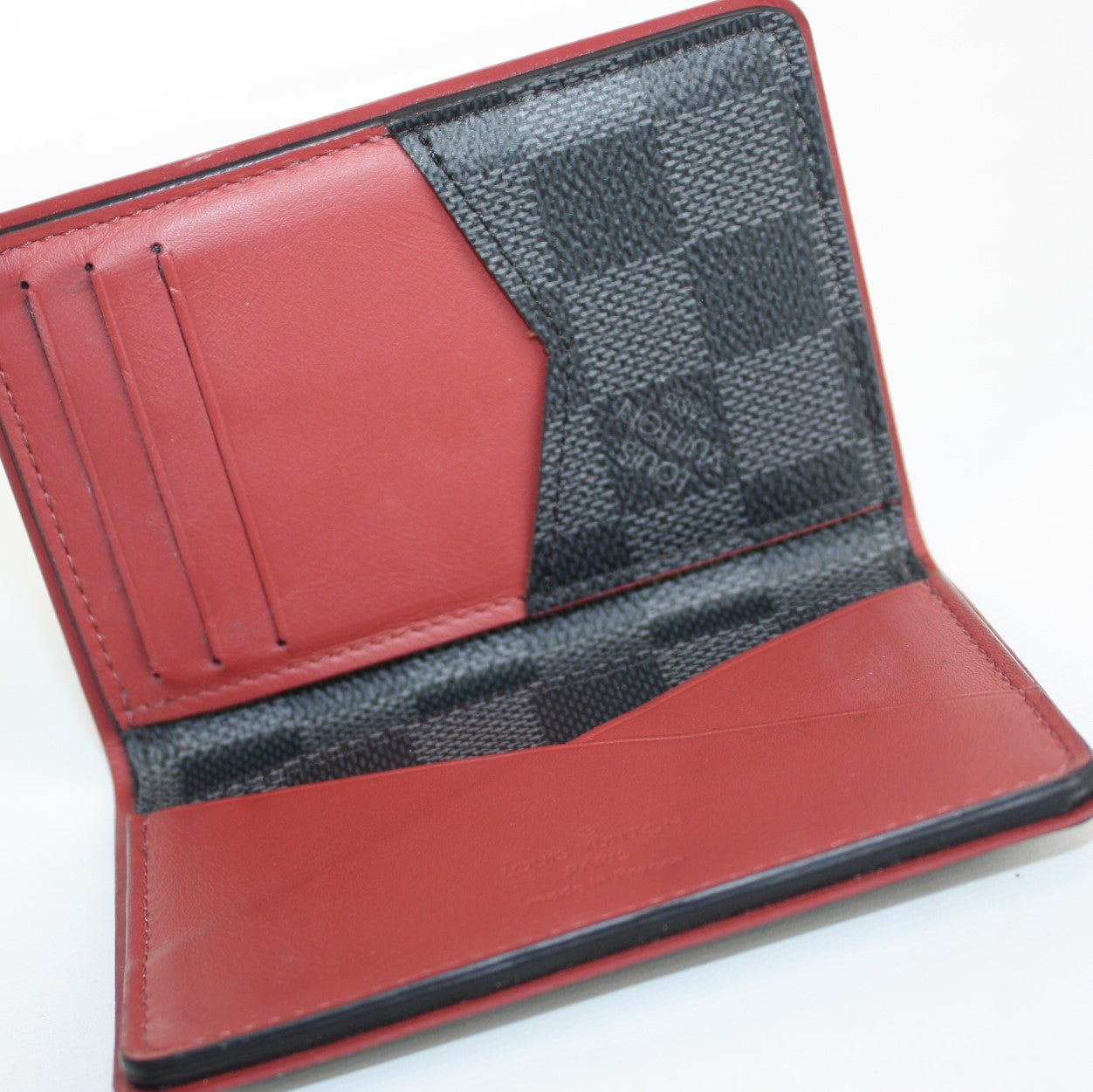 Louis Vuitton Damier Graphite and Red Pocket Organizer