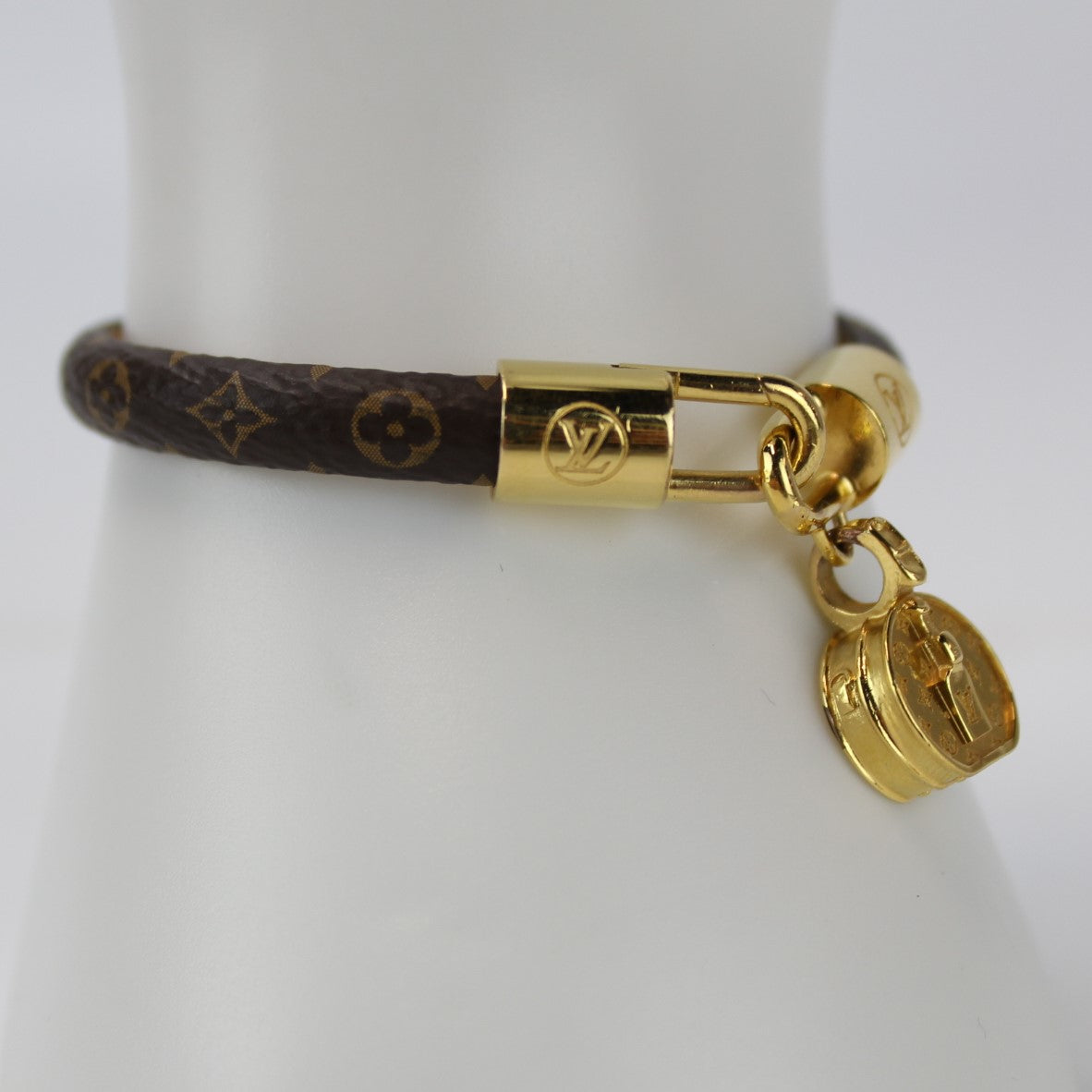 Louis Vuitton, Jewelry, Louis Vuitton Leather Monogram Tribute Bracelet