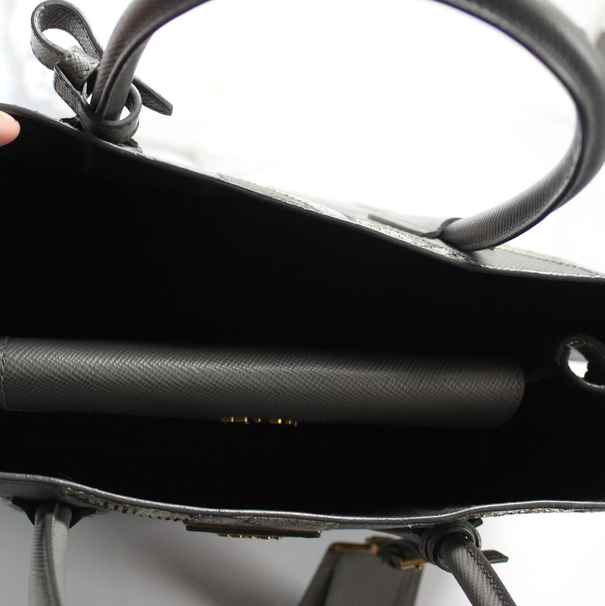 Prada Double bag Python